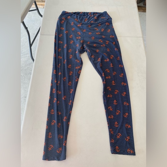 Anchor Leggings Lularoe - Picture 1 of 3